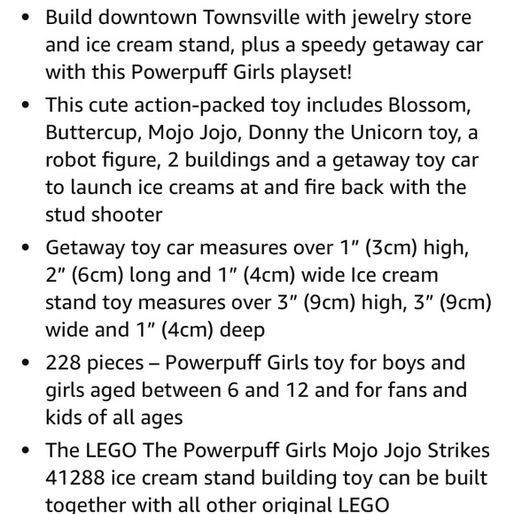 LEGO Powerpuff Girls 41288 Mojo Jojo Strikes Blossom Buttercup Donny the Unicorn - Picture 8 of 9